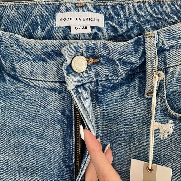 NWT GOOD AMERICAN Good Classic Stretch Jeans size 6 / 28 - Picture 9 of 15